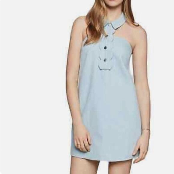 NWT BCBGeneration SCALLOP‎ DEMIN MINI DRESS SIZE S - Picture 1 of 10